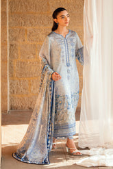 SS26DD-2891 SKY BLUE DUPATTA