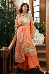 SS26DD-2893 ORANGE DUPATTA