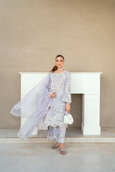 SS25DD-2543 LIGHT PURPLE DUPATTA