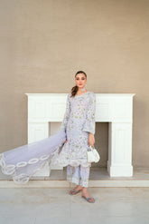 SS25DD-2543 LIGHT PURPLE DUPATTA