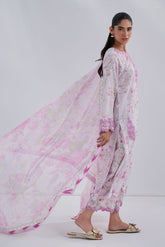 SS25DD-2557 PINK PRINTED DUPATTA