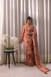 Koel: SS24HF-3015 PEACH SAREE
