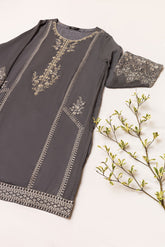 DA-1642 GREY EMBROIDERED KURTA