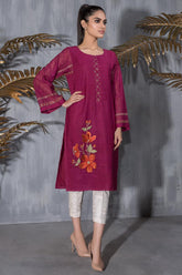 DA-1228 Maroon EMBROIDERED KURTA