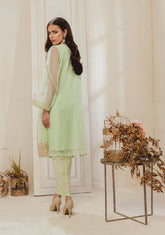 DA-1308 Ice-Green EMBROIDERED KURTA