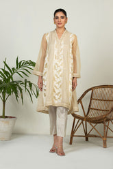 DA-1469 GREEN EMBROIDERED KURTA