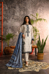 DD-0918 BLUE POLY WOOL SHAWL