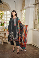 BLACK KHADDAR 3PCS