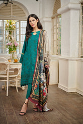 BOTTLE GREEN KHADDAR 3PCS