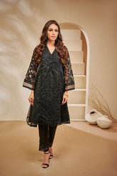 DA-1433 Black EMBROIDERED KURTA