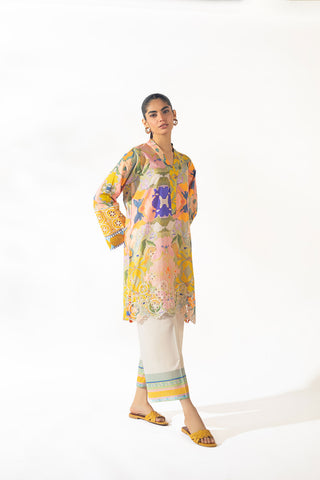 SS24DC-2344 MULTI LAWN 2PCS PRINTED KURTA WITH TROUSER