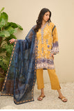DU-3148 - MUSTARD -  PRINTED LAWN - 3PCS