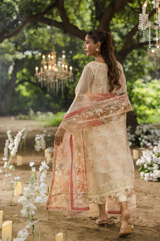 Floral Jardin Festive lawn suit.