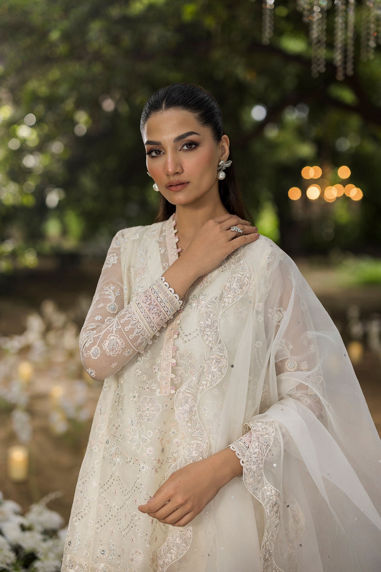 Jardin Festive 3-piece suit fabric.