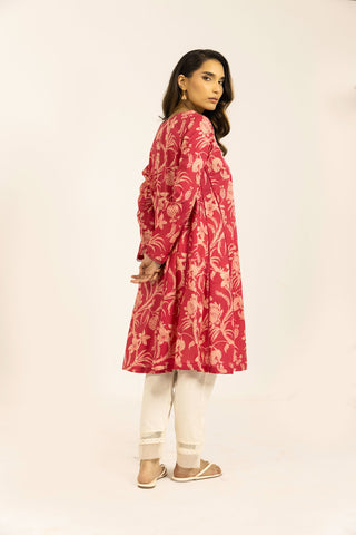 SS24DC-0605 PINK PRINTED KURTA