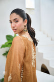 DA-2204 MUSTARD 2PCS  EMBROIDERED KURTA WITH TROUSER