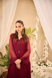 DA-1743 MAROON EMBROIDERED KURTA