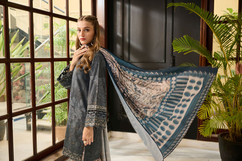 DD-1109 BLUE  SHAWL