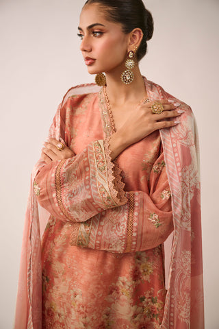 SS24DD-2477  RUST DUPATTA