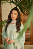 DC-2177 LIGHT GREEN LAWN 2PCS PRINTED KURTA WITH TROUSER