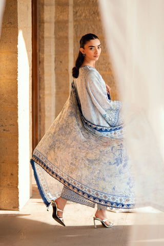 SS26DD-2891  SKY BLUE DUPATTA