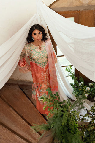 SS26DD-2893  ORANGE DUPATTA