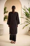 DC-0506 BLACK DYED EMBROIDERED KURTA