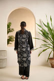 DC-0507 BLACK DYED EMBROIDERED KURTA
