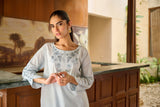 DC-2173 SKY BLUE 2PCS  EMBROIDERED KURTA WITH TROUSER