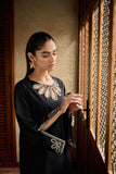 DC-2175 BLACK 2PCS  EMBROIDERED KURTA WITH TROUSER
