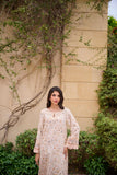 DC-2229 BEIGE PREMIUM COTTON 2PCS KURTA WITH TROUSER