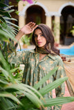 DC-2230 DARK GREEN PREMIUM COTTON 2PCS KURTA WITH TROUSER