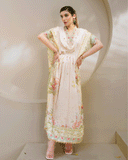 DC-2244 OFF-WHITE HAND EMBELLISHED KAFTAN