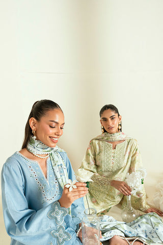 SS25DD-2553  SKY BLUE DUPATTA