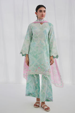 SS25DD-2558  L-PINK PRINTED DUPATTA