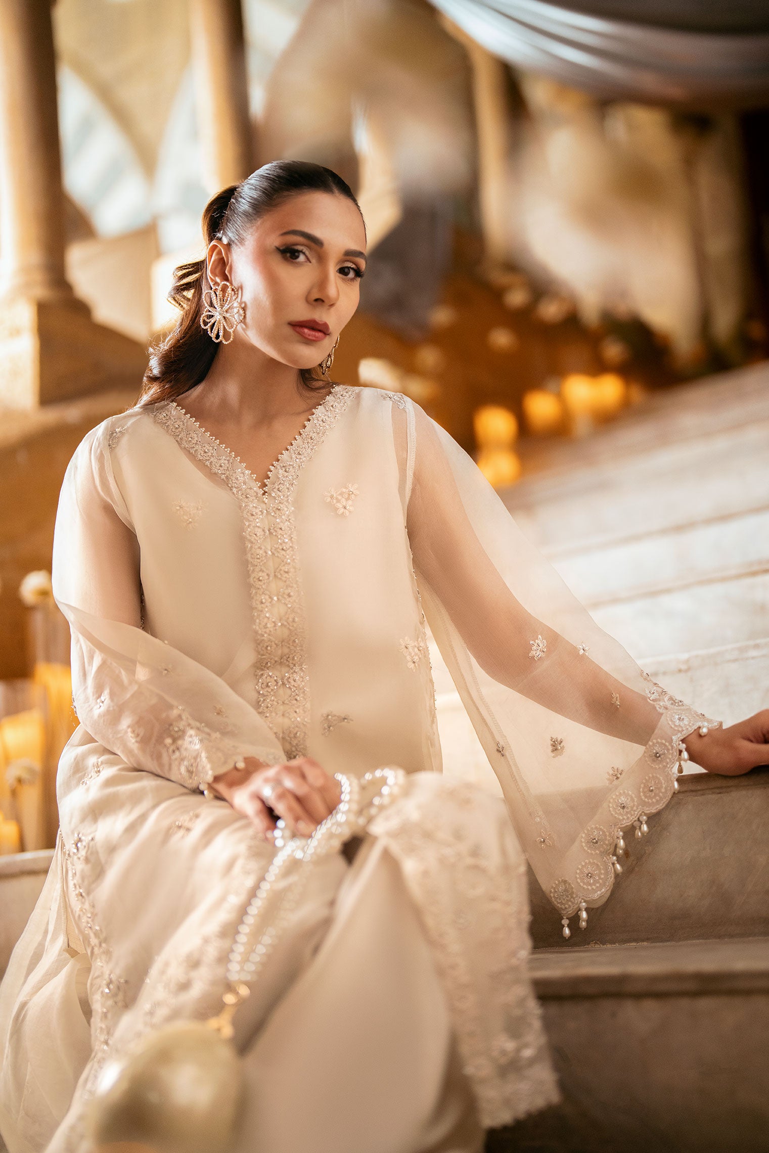 FW25DL-0339 OFF WHITE 2PCS SHIRT WITH TROUSER