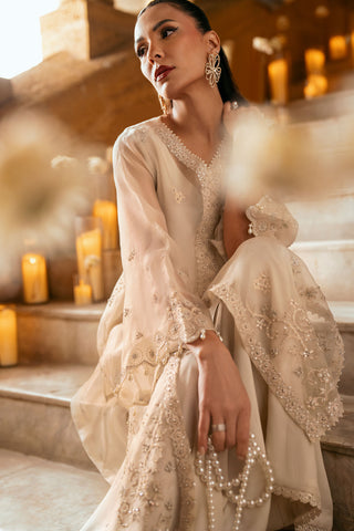 FW25DL-0339 OFF WHITE 2PCS SHIRT WITH TROUSER