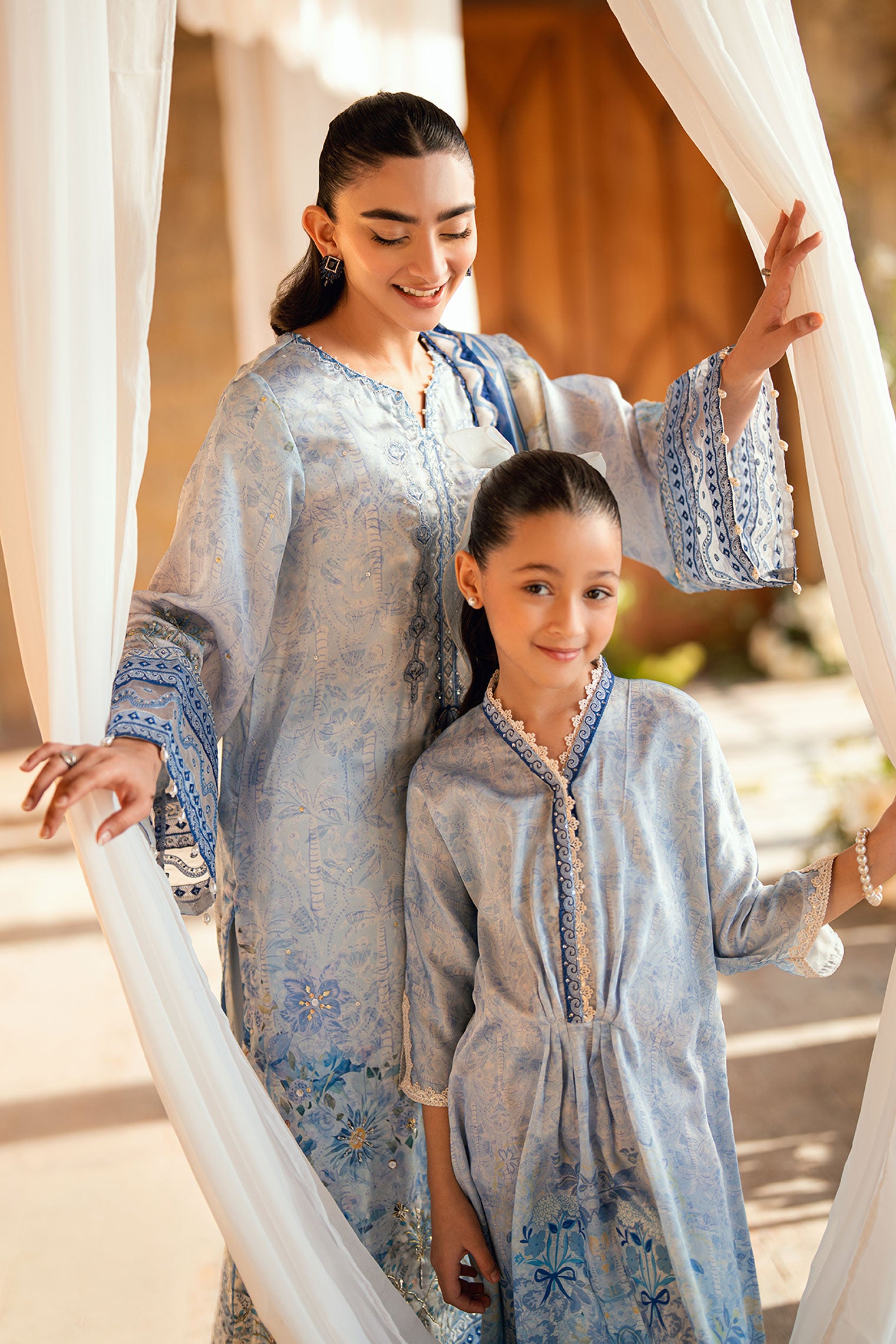 SS26DK-0209 SKY BLUE 1 Pcs Kaftan