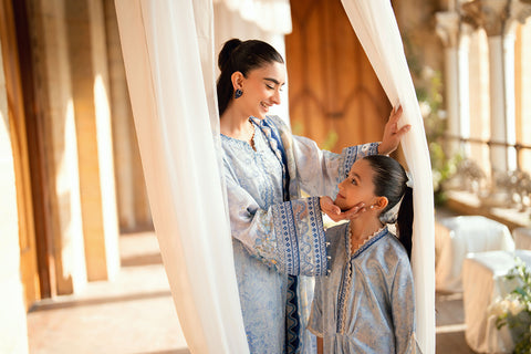 SS26DK-0209 SKY BLUE 1 Pcs Kaftan