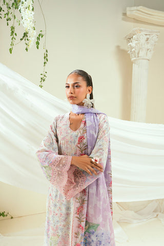 SS25DD-2547  PURPLE DUPATTA