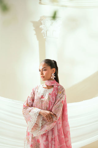 SS25DD-2552  PINK DUPATTA