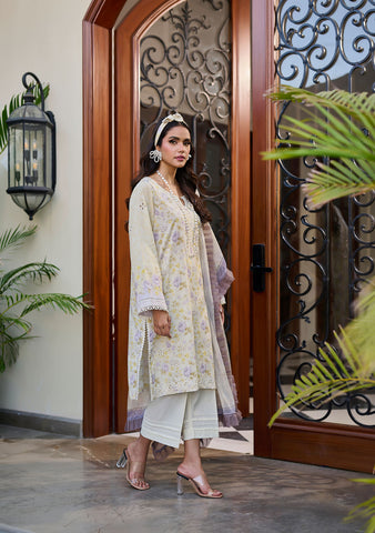 SS24DU-3189 - MINT GREEN -  EMBROIDERED LAWN - 3PCS