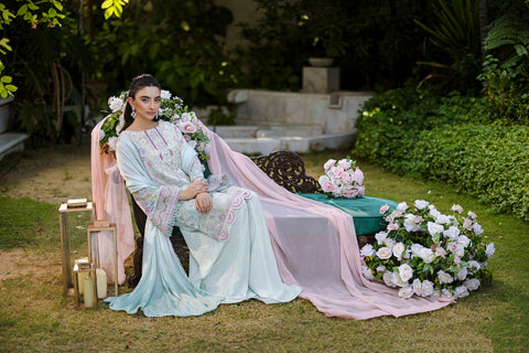 FW25DD-2871  GREEN TIE DYE DUPATTA