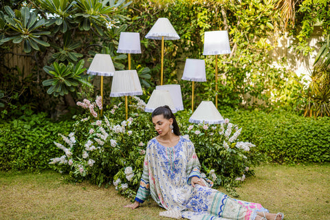 FW25DA-2869 MULTI HAND EMBELLISHED KAFTAN