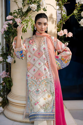 FW25DD-2870  ORANGE TIE DYE DUPATTA