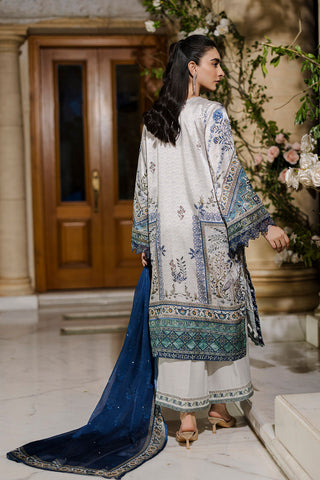 FW25DD-2872  BLUE PRINTED DUPATTA