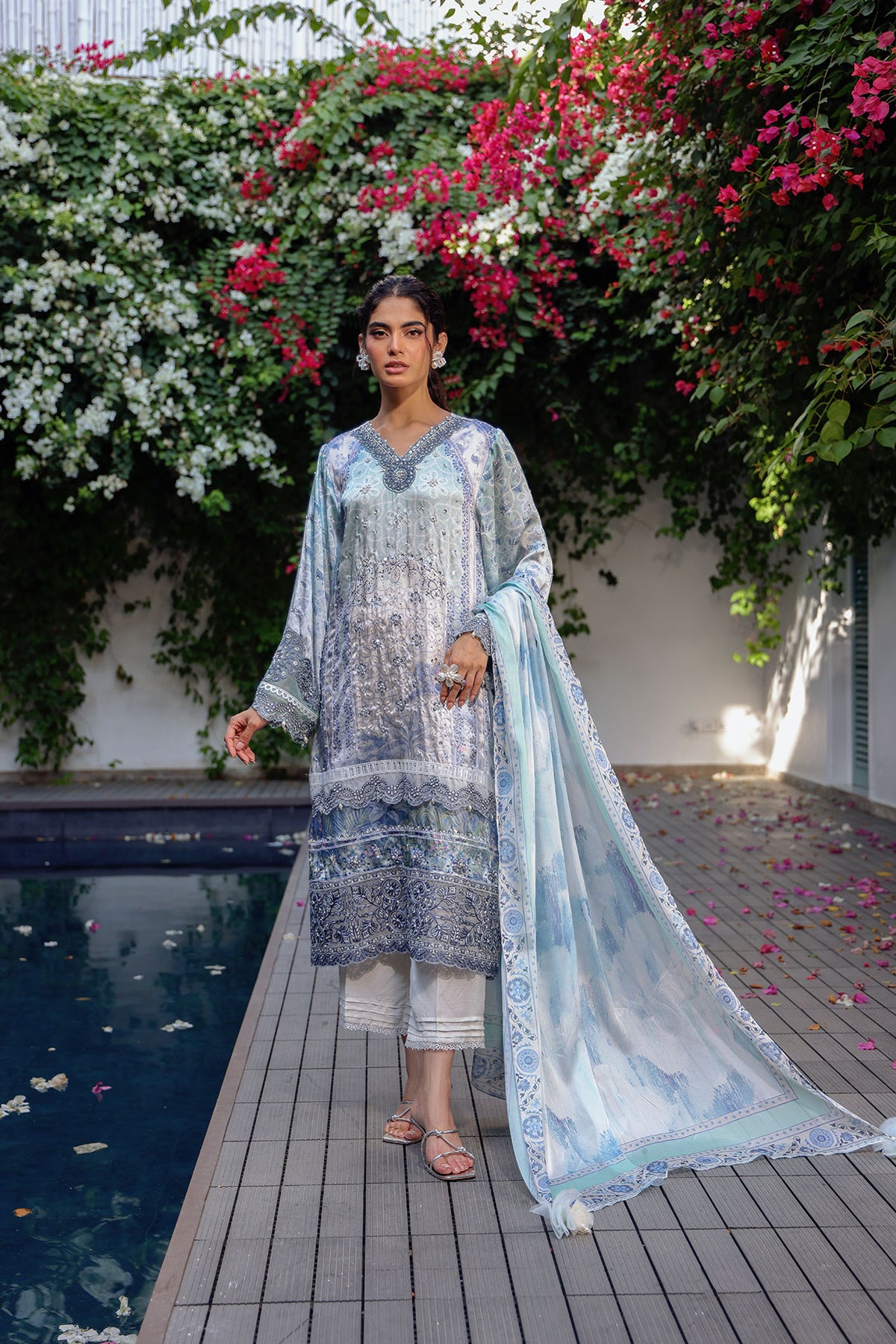 SS24DD-2518  SKY BLUE DUPATTA