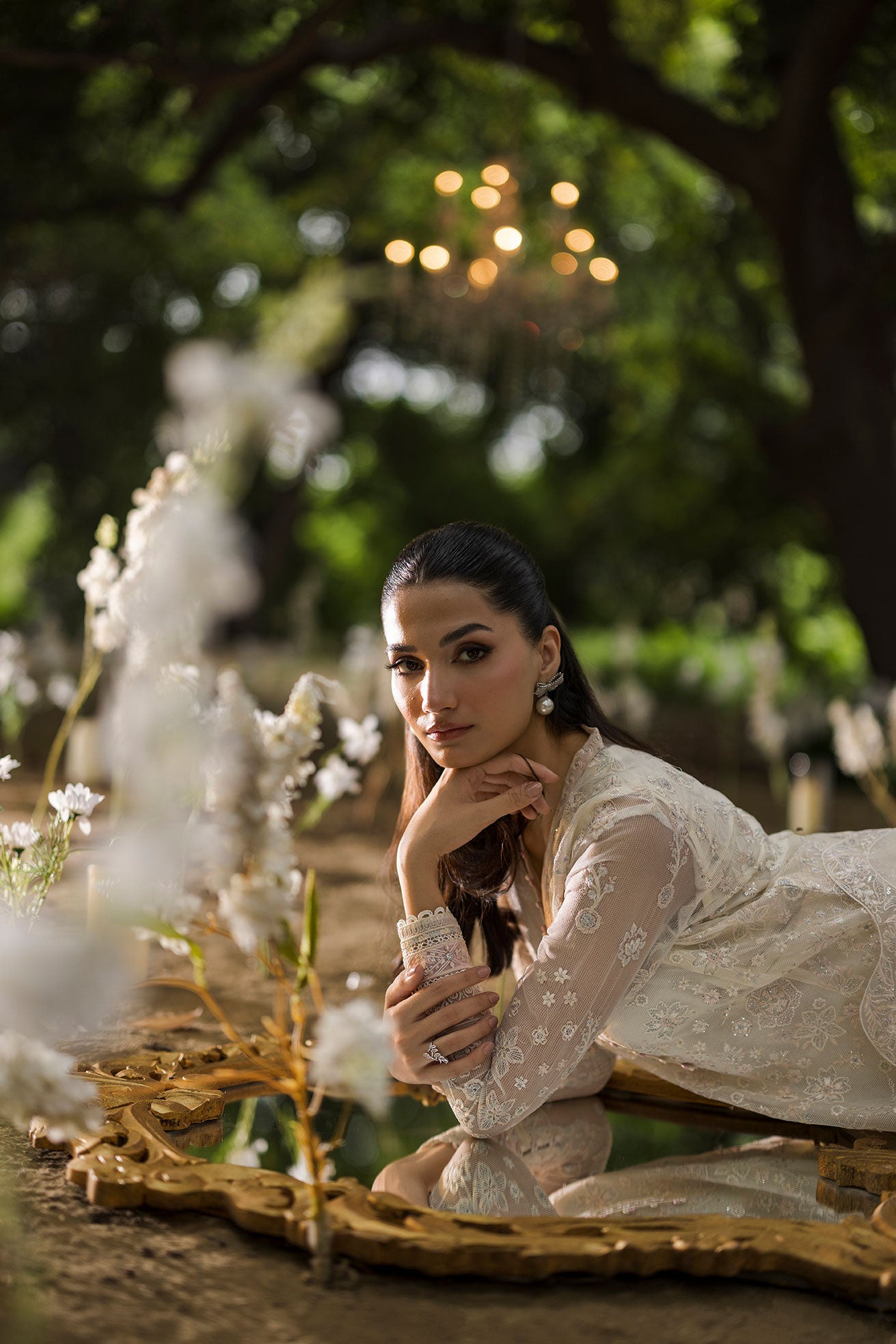 Jardin Festive 3-piece suit fabric.