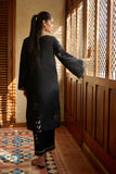 DC-2175 BLACK 2PCS  EMBROIDERED KURTA WITH TROUSER