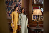 DC-2218 MUSTARD 2PCS  EMBROIDERED KURTA WITH TROUSER